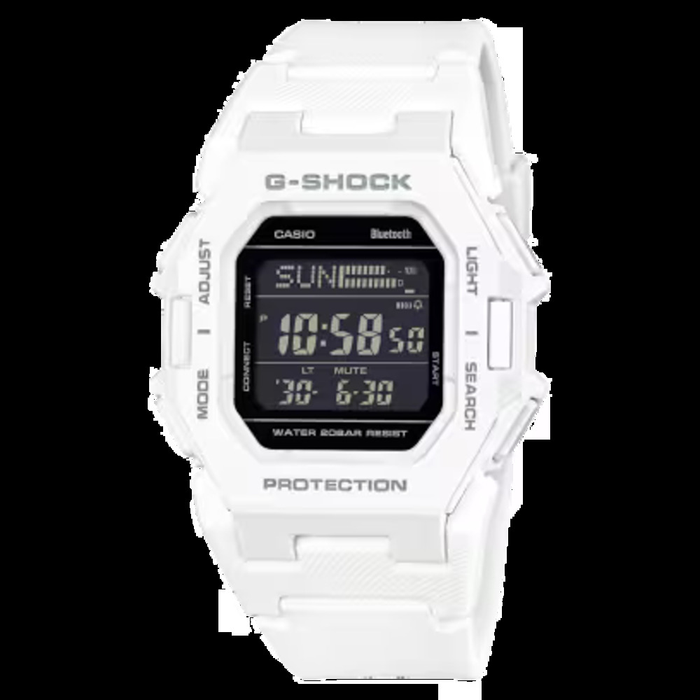 Casio G-Shock Gd-B500 White Digital Bluetooth Step Tracker Watch NWT White